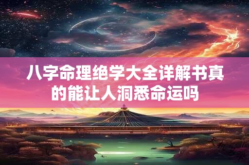 八字命理绝学大全详解书真的能让人洞悉命运吗
