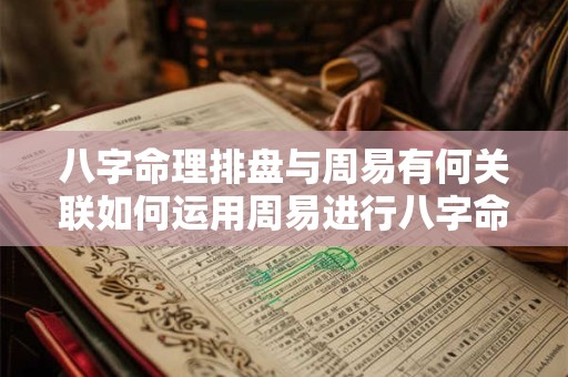 八字命理排盘与周易有何关联如何运用周易进行八字命理排盘