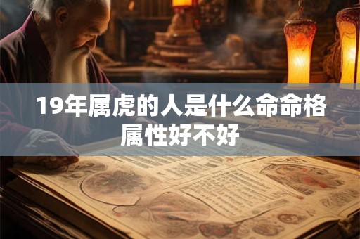 19年属虎的人是什么命命格属性好不好