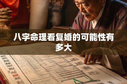 八字命理看复婚的可能性有多大