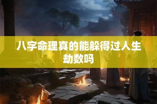 八字命理真的能躲得过人生劫数吗