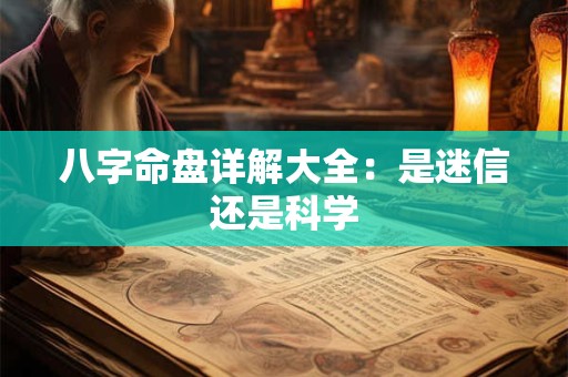 八字命盘详解大全：是迷信还是科学