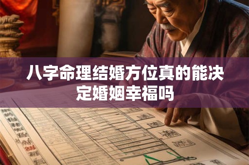 八字命理结婚方位真的能决定婚姻幸福吗