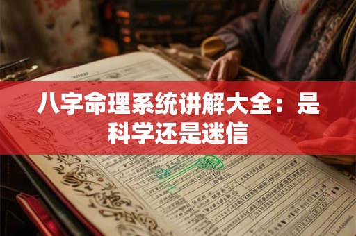 八字命理系统讲解大全：是科学还是迷信