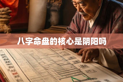 八字命盘的核心是阴阳吗