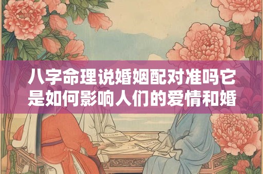 八字命理说婚姻配对准吗它是如何影响人们的爱情和婚姻的