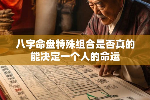 八字命盘特殊组合是否真的能决定一个人的命运