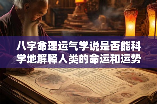 八字命理运气学说是否能科学地解释人类的命运和运势