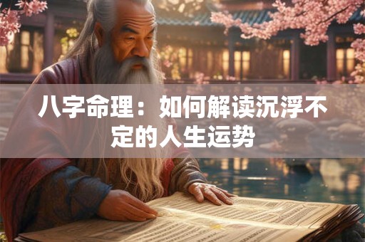 八字命理：如何解读沉浮不定的人生运势