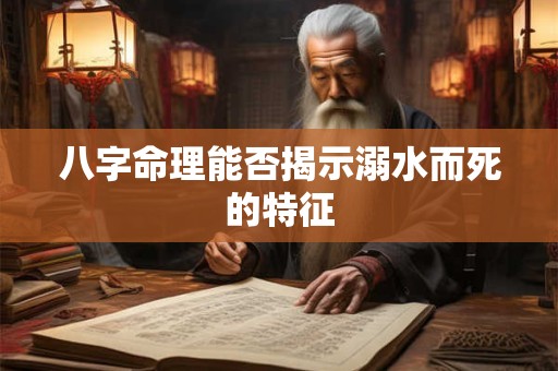 八字命理能否揭示溺水而死的特征