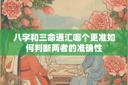 八字和三命通汇哪个更准如何判断两者的准确性