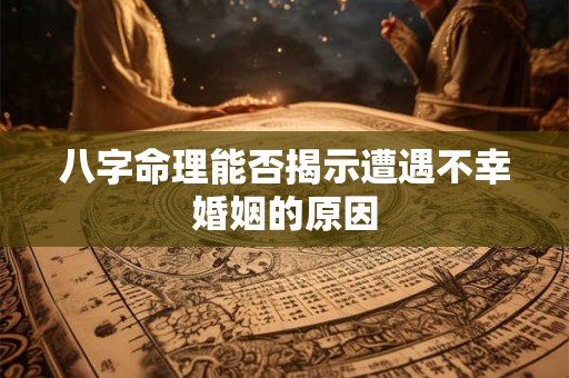 八字命理能否揭示遭遇不幸婚姻的原因