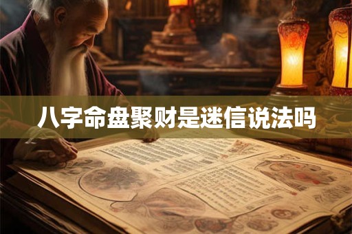 八字命盘聚财是迷信说法吗