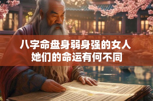 八字命盘身弱身强的女人 她们的命运有何不同 八字命盘身弱身强的女人 她们的命运有何不同