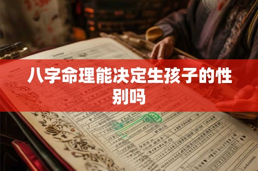 八字命理能决定生孩子的性别吗