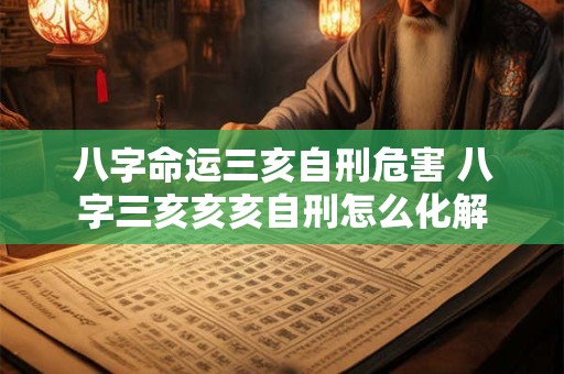 八字命运三亥自刑危害 八字三亥亥亥自刑怎么化解
