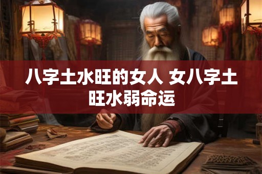 八字土水旺的女人 女八字土旺水弱命运