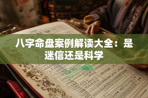 八字命盘案例解读大全：是迷信还是科学