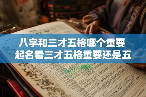 八字和三才五格哪个重要 起名看三才五格重要还是五行八字重要