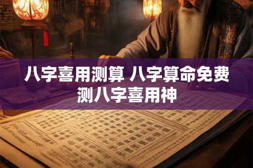 八字喜用测算 八字算命免费测八字喜用神 八字喜用测算 八字算命免费测八字喜用神