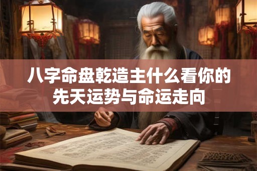 八字命盘乾造主什么看你的先天运势与命运走向