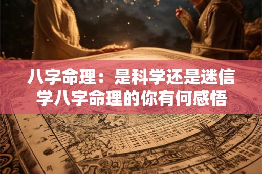 八字命理：是科学还是迷信学八字命理的你有何感悟
