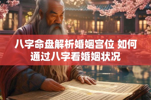 八字命盘解析婚姻宫位 如何通过八字看婚姻状况
