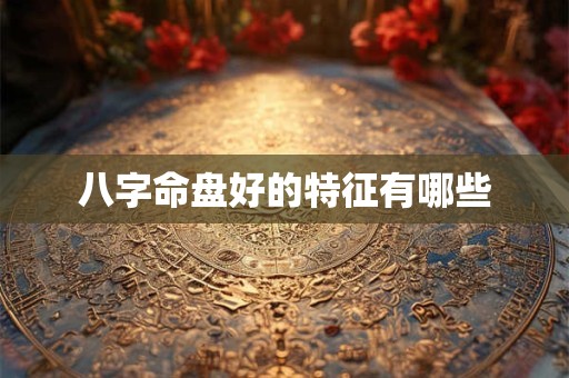 八字命盘好的特征有哪些