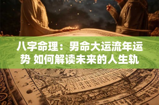 八字命理：男命大运流年运势 如何解读未来的人生轨迹