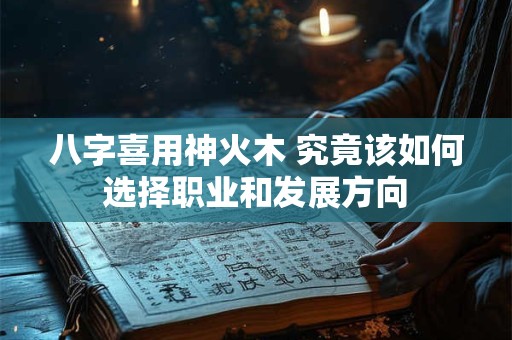 八字喜用神火木 究竟该如何选择职业和发展方向