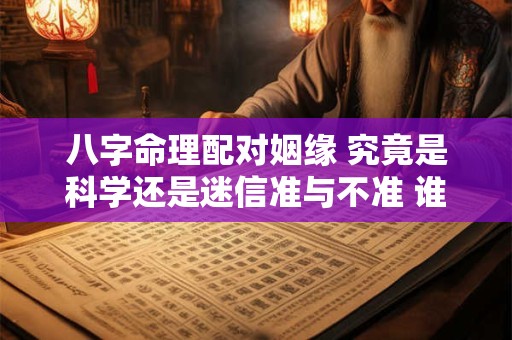 八字命理配对姻缘 究竟是科学还是迷信准与不准 谁说了算