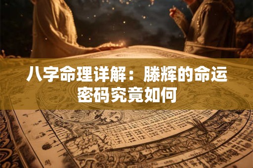 八字命理详解：滕辉的命运密码究竟如何