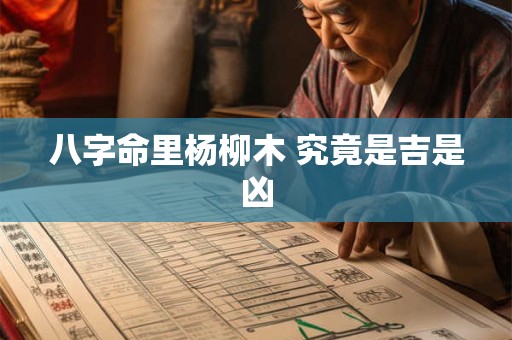 八字命里杨柳木 究竟是吉是凶