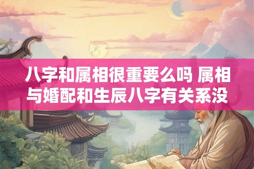 八字和属相很重要么吗 属相与婚配和生辰八字有关系没