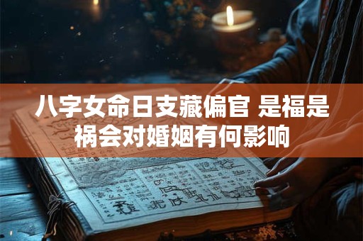 八字女命日支藏偏官 是福是祸会对婚姻有何影响