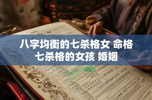 八字均衡的七杀格女 命格七杀格的女孩 婚姻
