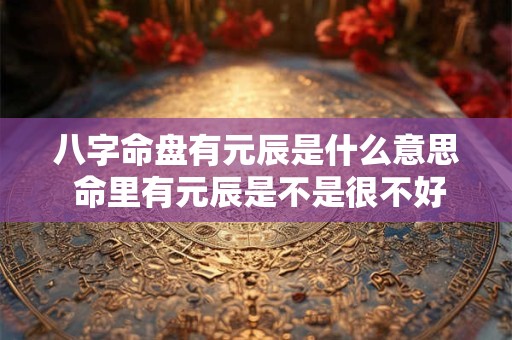 八字命盘有元辰是什么意思 命里有元辰是不是很不好