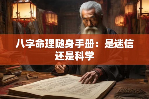 八字命理随身手册：是迷信还是科学