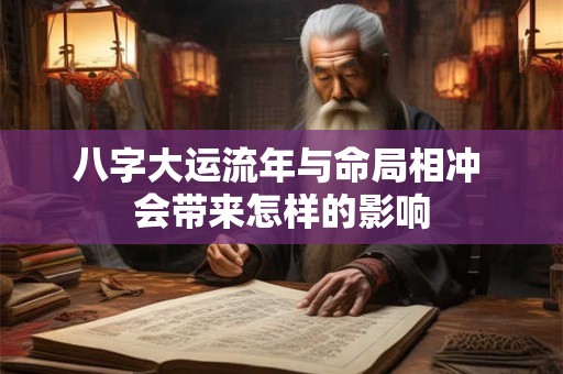 八字大运流年与命局相冲 会带来怎样的影响