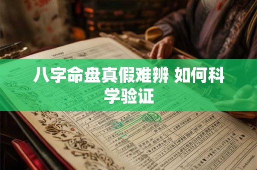 八字命盘真假难辨 如何科学验证