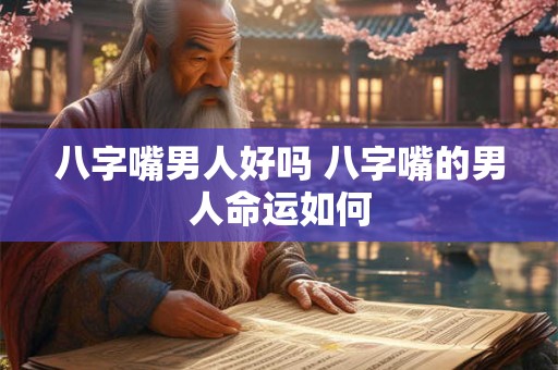 八字嘴男人好吗 八字嘴的男人命运如何