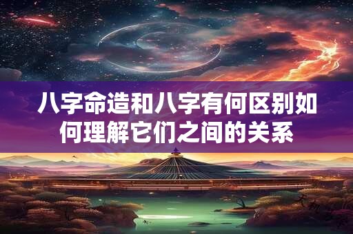 八字命造和八字有何区别如何理解它们之间的关系
