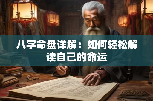 八字命盘详解：如何轻松解读自己的命运