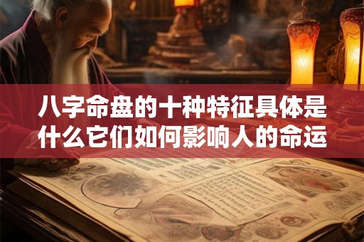 八字命盘的十种特征具体是什么它们如何影响人的命运