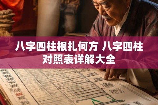 详细阅读:八字四柱根扎何方 八字四柱对照表详解大全 八字四柱根扎何方 八字四柱对照表详解大全