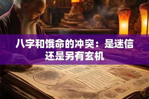 详细阅读:八字和饿命的冲突:是迷信还是另有玄机 八字和饿命的冲突:是迷信还是另有玄机
