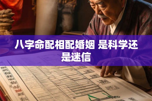 八字命配相配婚姻 是科学还是迷信 八字命配相配婚姻 是科学还是迷信
