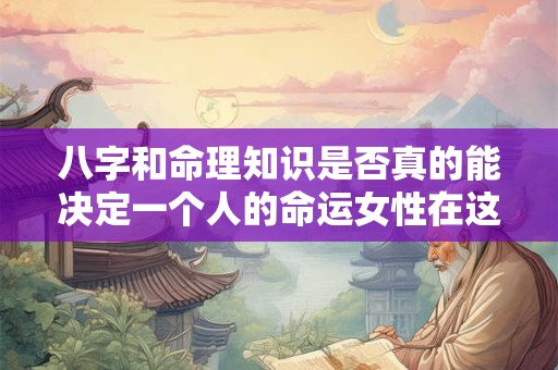 八字和命理知识是否真的能决定一个人的命运女性在这方面又有何特别之处