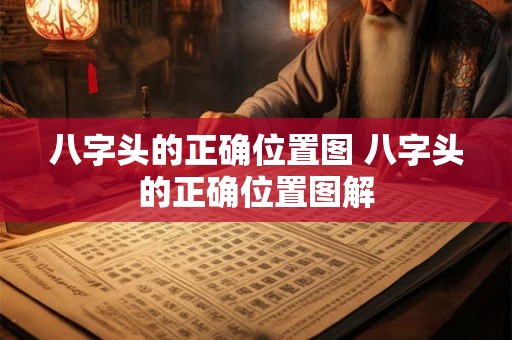 八字头的正确位置图 八字头的正确位置图解