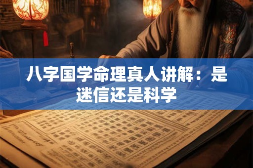 八字国学命理真人讲解：是迷信还是科学